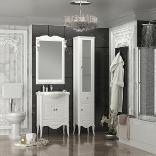 Шкаф-колонна Opadiris Брунелла 38 R 00-00004340 Белый матовый